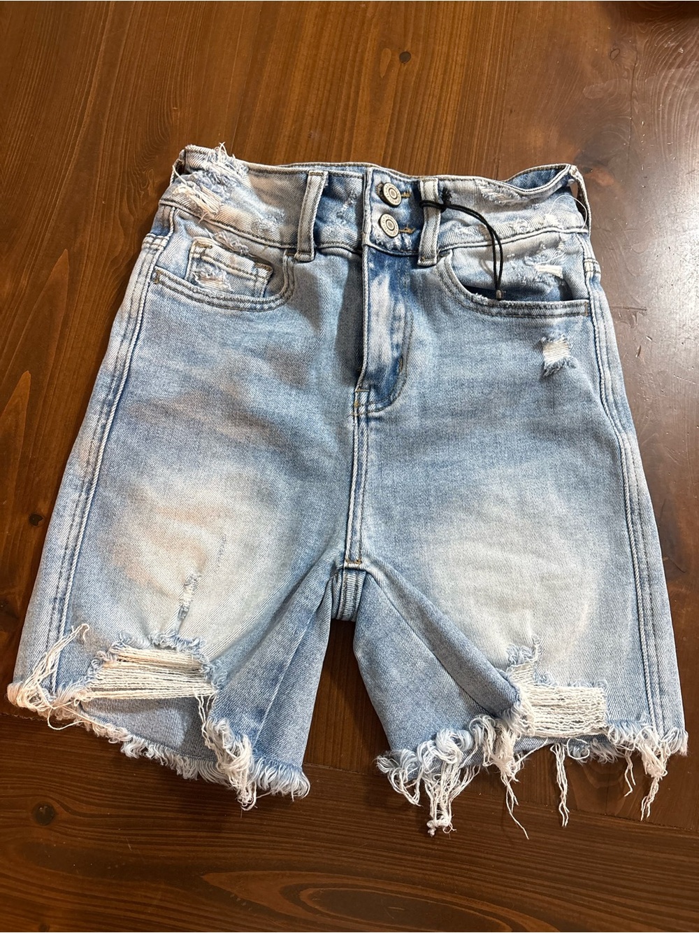 Flying Monkey Ultra High Rise Distressed Denim Shorts Size 23
